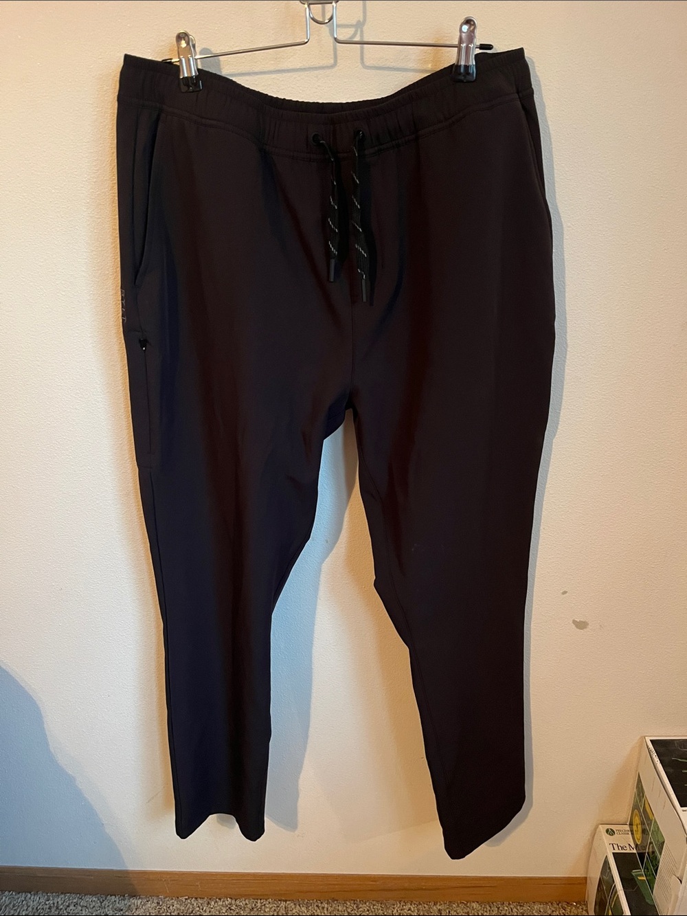 BYLT Basics Men's Black Jogger Sweatpants with Zip Pocket